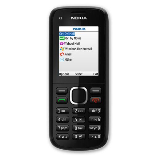 Nokia C1-02 | Keypad Mobile | MP3 Player | Bluetooth | SD Card Slot | PTA Approved | Mobile Phone