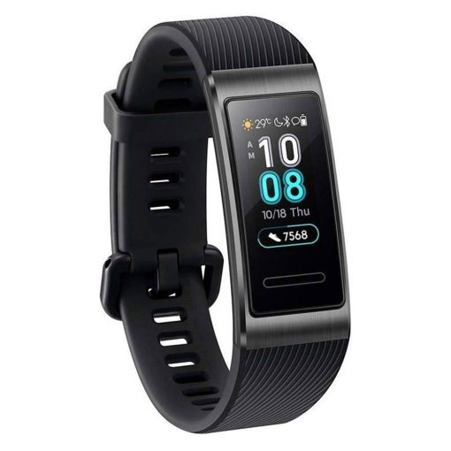 Huawei Band 3 Pro Smartwatch | Fitness Activity Tracker | Water Resistant | Heart Rate Monitor | Built-in GPS | Multi-Sports Mode | Sleep Tracking | One Size | USA Slightly Used Stock | Black | Smart Watch