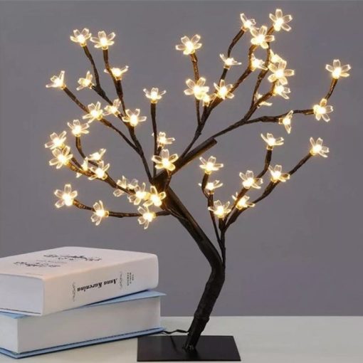 Blossom Tree Flower Lamp | Blossom Tree Light Desk | 48 LEDs | Table Lamp for Party | Home Decor | Warm White | Gadgets