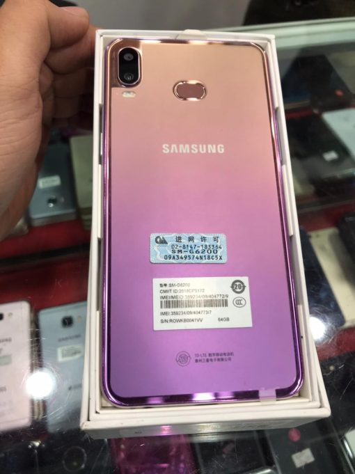 Samsung Galaxy A6s 4GB Ram 64GB Storage Dual Sim – 6.0 inches Display Fingerprint – Dual Camera Android 8.0 (Oreo) Box Pack