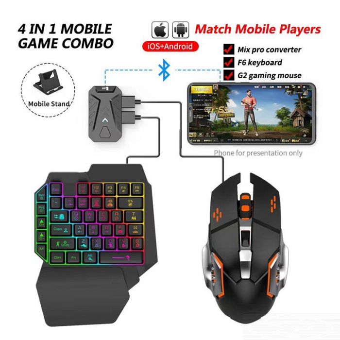 Android And ios 4 in 1 Mobile Game Combo Pack With Keyboard And Mouse ...