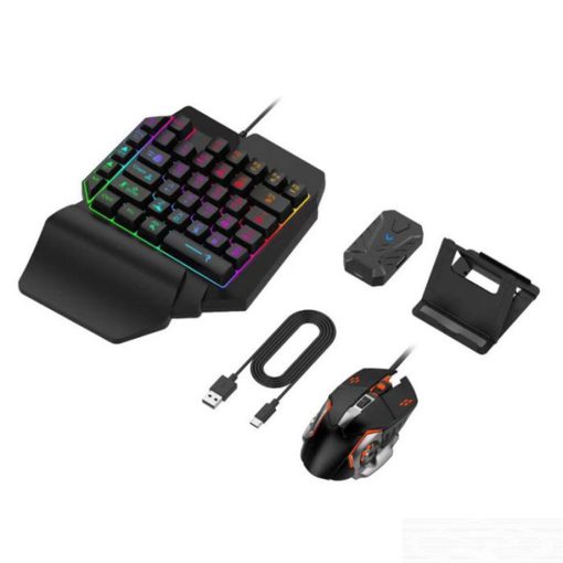 Mobile Game | Combo Pack | 4 In One | Android And iOS | With Keyboard And Mouse | For Pubg Mobile Game | Wireless Keyboard & Mouse