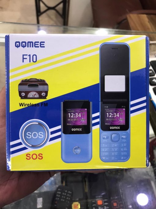 QQMEE F10 Dual Sim – Wireless FM Radio Long Lasting 1200 mAh Battery – Audio Player And Games – PTA approved Box Pack