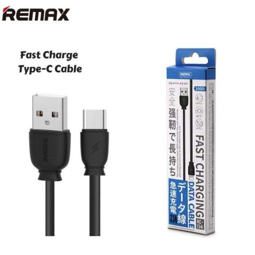 REMAX | RC 134A | Type C USB CABLE | Compatible With All Smartphones | Charge Smartphones | Cable