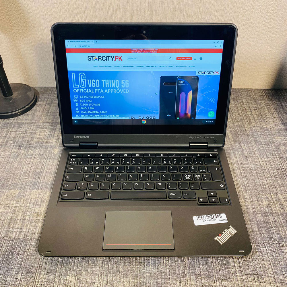 Lenovo Thinkpad | Yoga 11E Chromebook | Touch Screen | Rotatable | 4GB Ram  | 16GB Storage | Playstore Supported | Builtin WebCam | ChromeBook -  